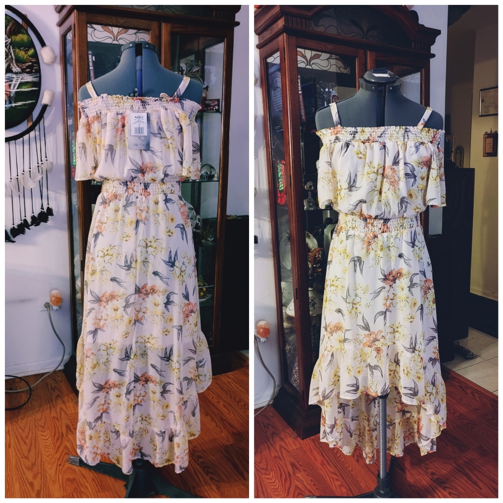 Lilly Rose NEW W TAGS hugh low off shoulder dress